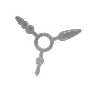 Plug Anal de Silicona PVC con 3 Puntas
