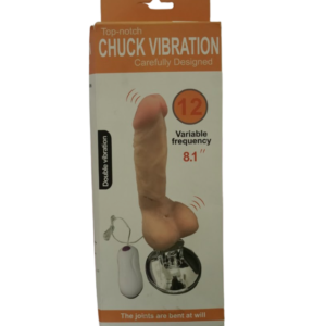 Dildo Top-notch Chuck vibration 8.1 baterias  12  frecuencias de vibración