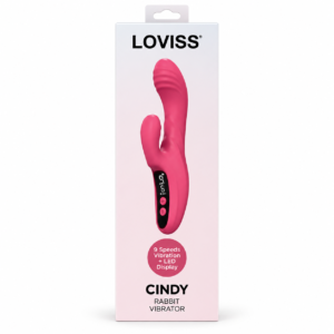vibrador Loviss cindy Rabbit 9 niveles de vibración con pantalla Led